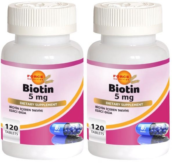 Force Nutrition Biotin 5 Mg 2x120 Tablet
