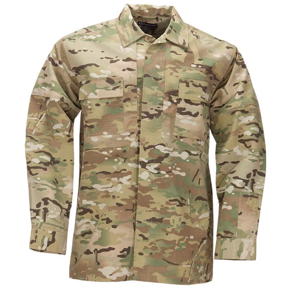 5.11 RIPSTOP TDU L/S SHIRT MULTICAM - 6