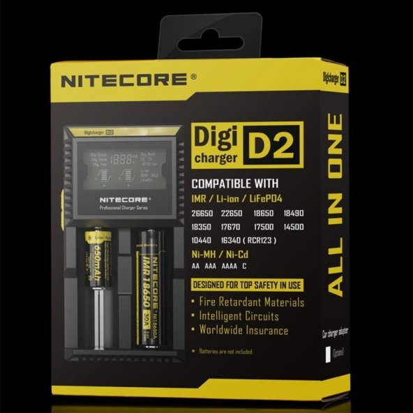 NITECORE D2 PIL DOLUM KITI (DIGICHARGER) - 9