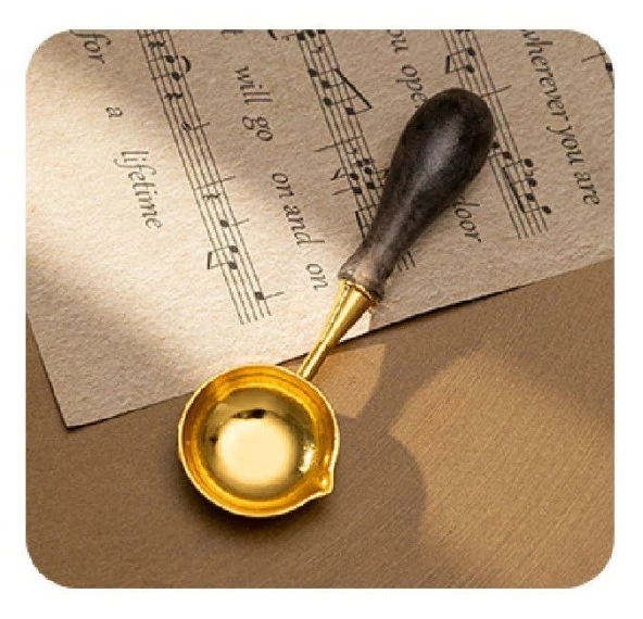 Davetiye Mum Mühürü Uygulama Seti El Yapımı Akrilik Füme Renk - Resim 3