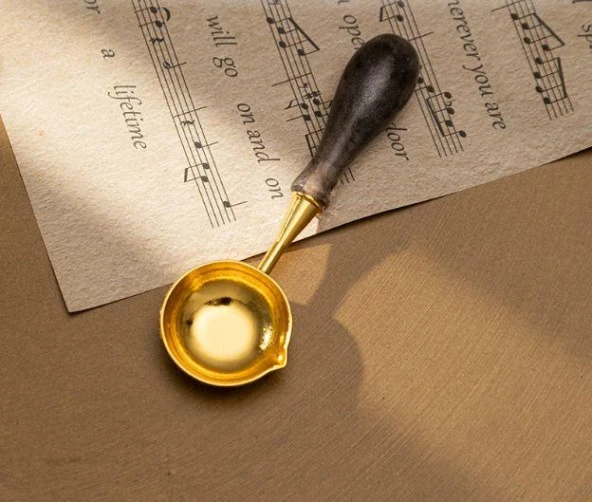 Davetiye Mum Mühürü Uygulama Seti El Yapımı Akrilik Füme Renk - Resim 7