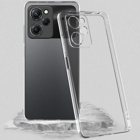 Xiaomi Poco X5 Pro 5G Kılıf Kamera Korumalı Silikon Şeffaf Kapak - 2