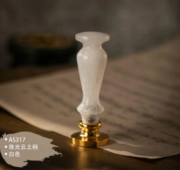 Davetiye Mum Mühürü Uygulama Seti El Yapımı Akrilik Beyaz Renk - Resim 6