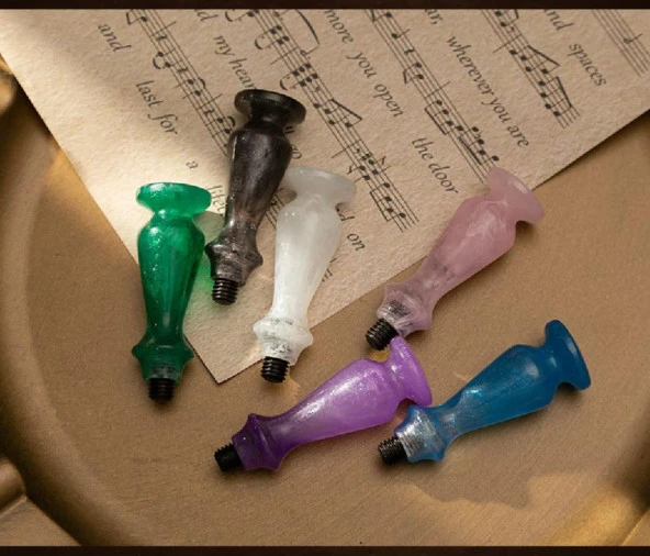 Davetiye Mum Mühürü Uygulama Seti El Yapımı Akrilik Beyaz Renk - Resim 8