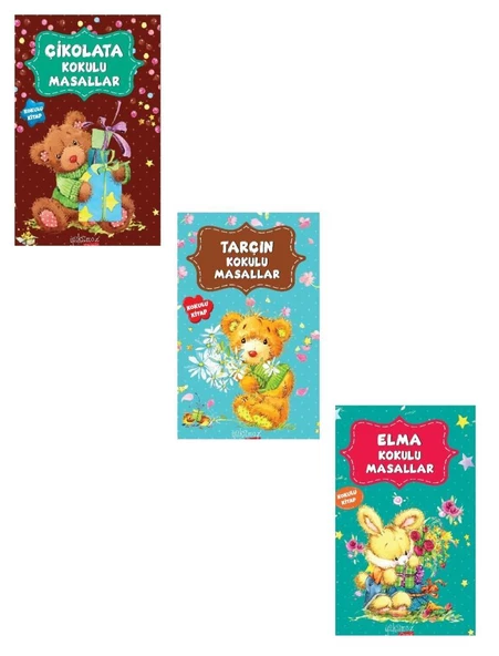 Kokulu Masallar Seti Yeni Kapak 3 Kitap (Elma Kokulu-Çikolata Kokulu-Tarçın Kokulu)