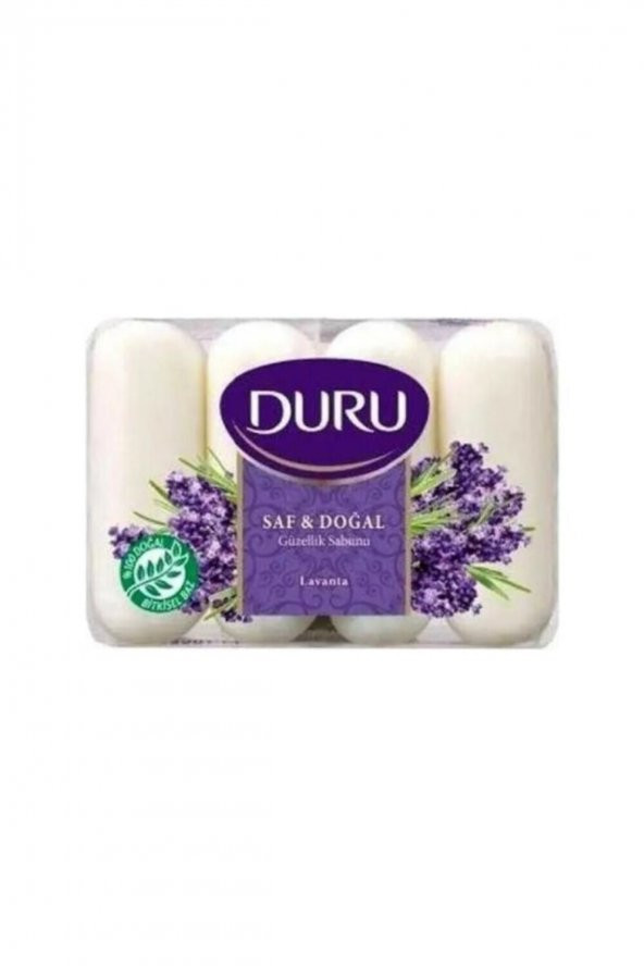 DURU SAF DOĞAL LAVANTA KOKULU SABUN VEGAN 4*70 GR