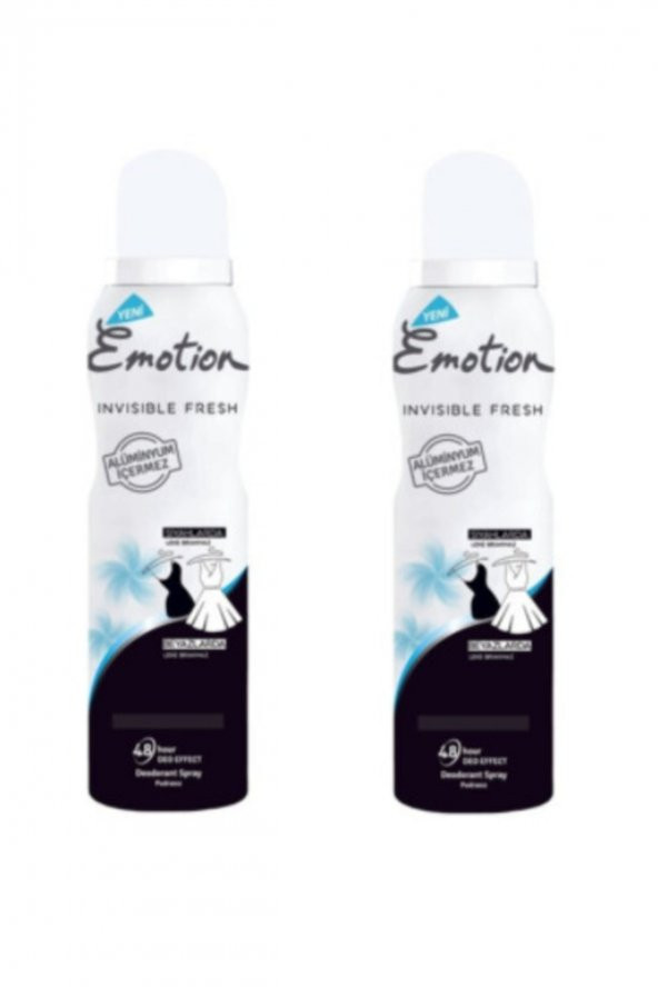 EMOTİON İNVİSİBLE FRESH KADIN DEODORANT 150 ML x 2 ADET