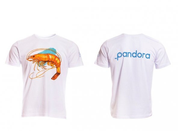Pandora T-Shirt Whıte&Shrimp M