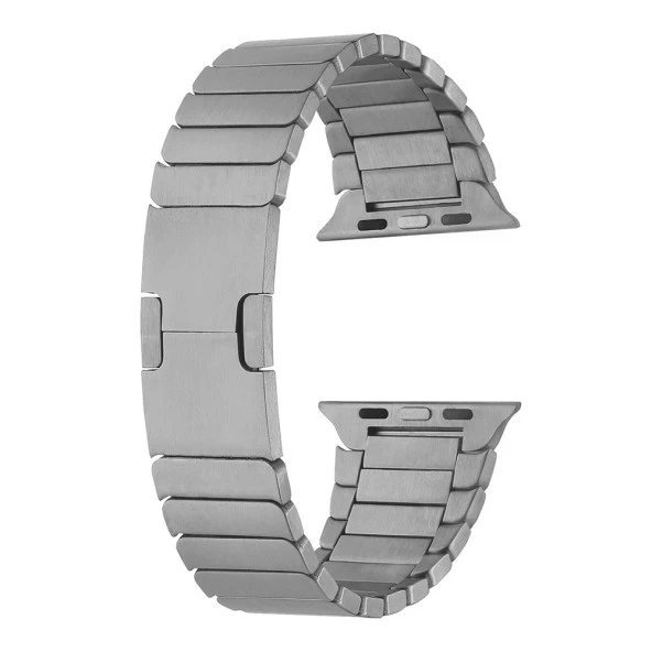 Apple Watch 7 45mm Zore KRD-82 Metal Kordon Saat Değildir.  Gri