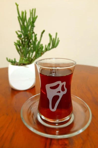 Ghost Face Işlemeli 6lı Çay Seti 155 Cc
