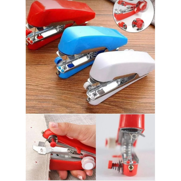 qosrix Pratik Ev Tipi Mini El Dikiş Dikme Makinası Seyyar Seyahat Kolay Dikiş Nakış El İle Çalışan - 3