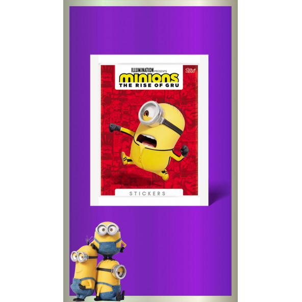 MINIONS 2 GRU NUN YÜKSELİŞİ STICKER PAKETİ