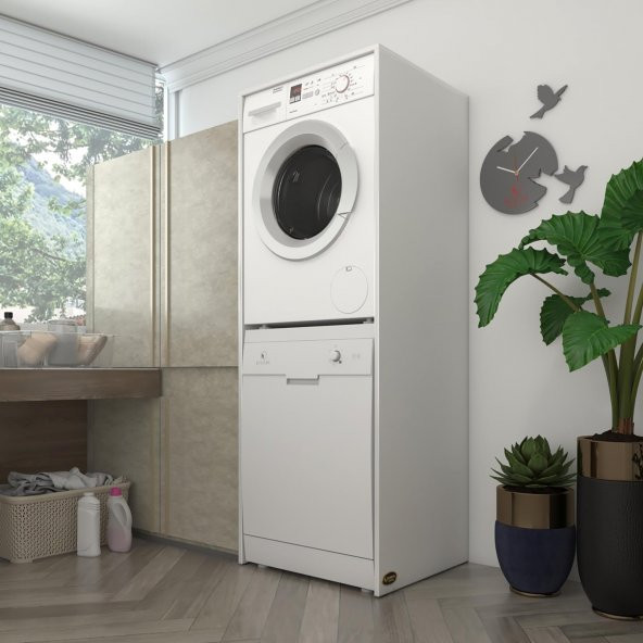 Kenzlife çamaşır-bulaşık makinesi dolabı boryamdf byz 180*70*60  100 mdf full mdf banyo kapaksız arkalıksız