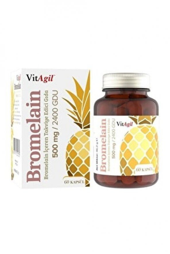 Vitagil Bromelain 500 mg 60 Kapsül