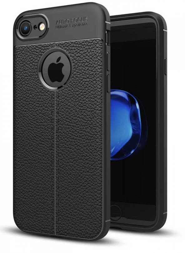 Apple iPhone 6 Kılıf Focus Derili Kamera Korumalı Silikon Kılıf - 2