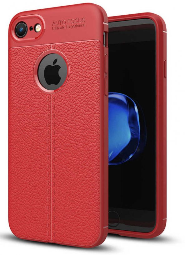 Apple iPhone 6 Kılıf Focus Derili Kamera Korumalı Silikon Kılıf - 3