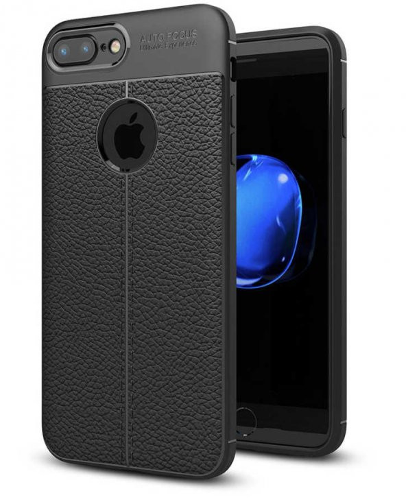 Apple iPhone 7 Plus Kılıf Focus Derili Kamera Korumalı Silikon Kılıf - 2