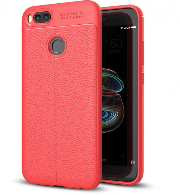 Xiaomi Mi 5x Kılıf Focus Derili Kamera Korumalı Silikon Kılıf - Resim 3