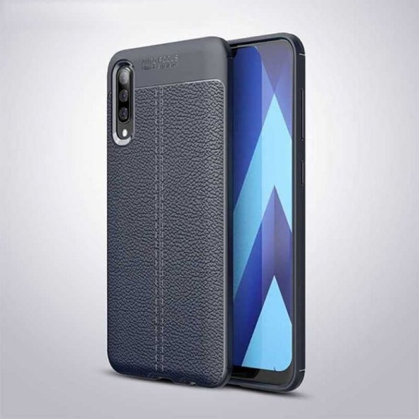 Samsung Galaxy A70 Kılıf Focus Derili Kamera Korumalı Silikon Kılıf - 1