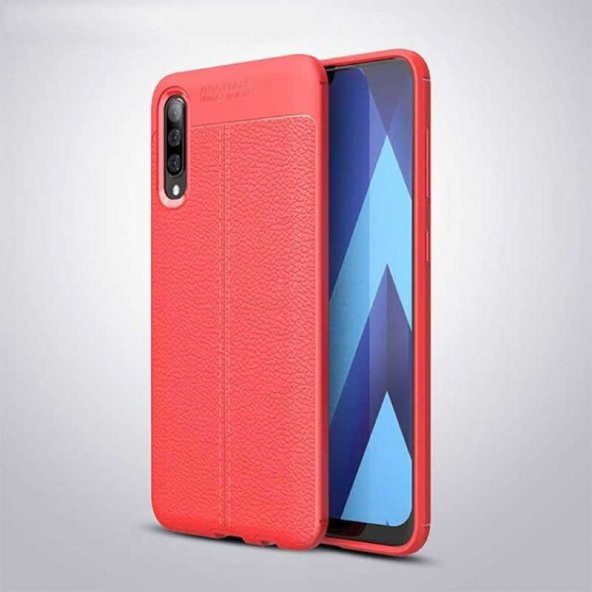 Samsung Galaxy A70 Kılıf Focus Derili Kamera Korumalı Silikon Kılıf - 3