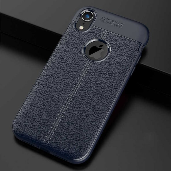 Apple iPhone XR 6.1 Kılıf Focus Derili Kamera Korumalı Silikon Kılıf - 1