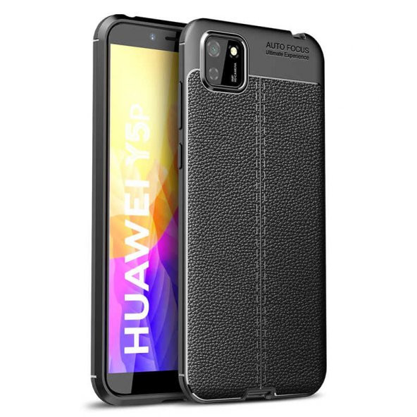 Huawei Y5P Kılıf Focus Derili Kamera Korumalı Silikon Kılıf - 2