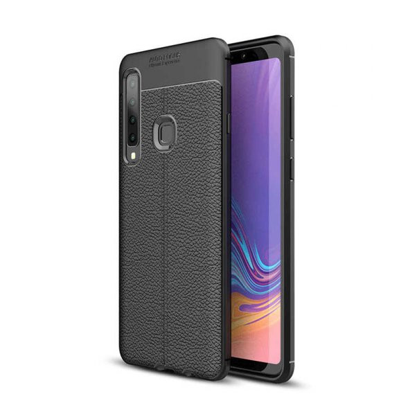 Samsung Galaxy A9 2018 Kılıf Focus Derili Kamera Korumalı Silikon Kılıf - 2