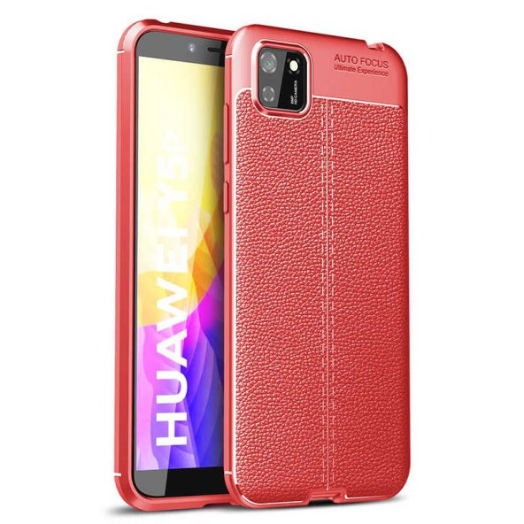 Huawei Y5P Kılıf Focus Derili Kamera Korumalı Silikon Kılıf - 3