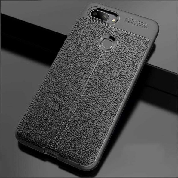 Xiaomi Mi 8 Lite Kılıf Focus Derili Kamera Korumalı Silikon Kılıf - 2