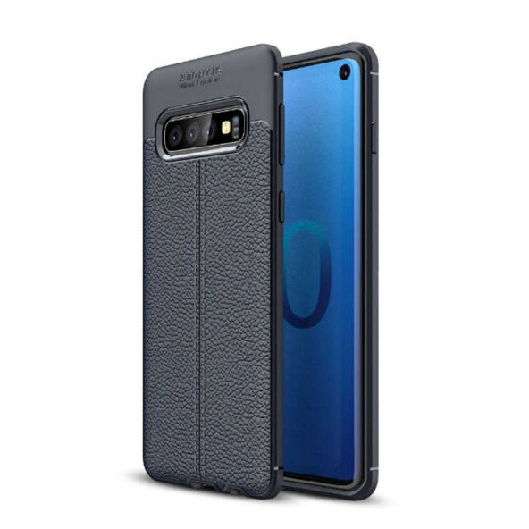 Samsung Galaxy S10 Kılıf Focus Derili Kamera Korumalı Silikon Kılıf