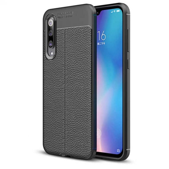Xiaomi Mi 9 Kılıf Focus Derili Kamera Korumalı Silikon Kılıf - 2