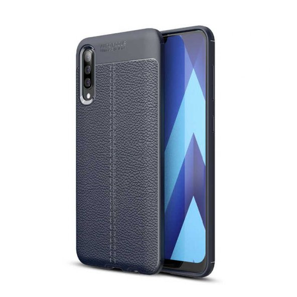 Samsung Galaxy M30 Kılıf Focus Derili Kamera Korumalı Silikon Kılıf