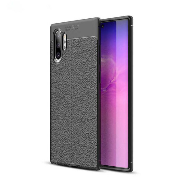 Samsung Galaxy Note 10 Plus Kılıf Focus Derili Kamera Korumalı Silikon Kılıf - 2
