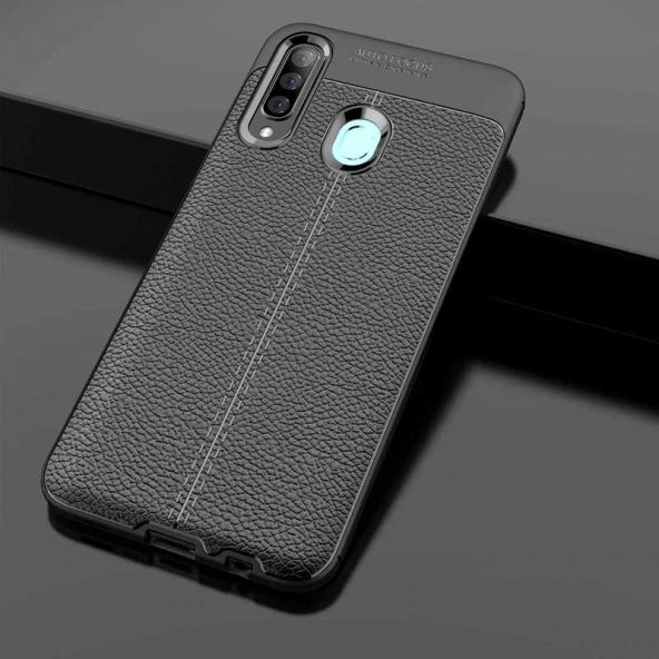 Samsung Galaxy A20S Kılıf Focus Derili Kamera Korumalı Silikon Kılıf - Resim 2
