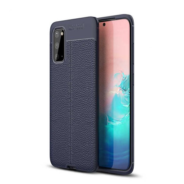 Samsung Galaxy S20 Kılıf Focus Derili Kamera Korumalı Silikon Kılıf - 1