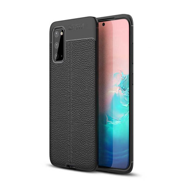 Samsung Galaxy S20 Kılıf Focus Derili Kamera Korumalı Silikon Kılıf - 2