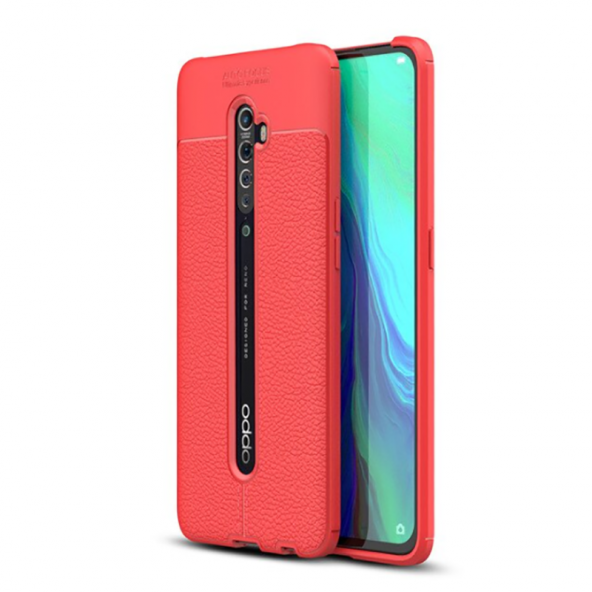 Oppo Reno 2Z Kılıf Focus Derili Kamera Korumalı Silikon Kılıf - 3