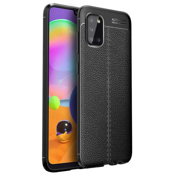 Samsung Galaxy A31 Kılıf Focus Derili Kamera Korumalı Silikon Kılıf - 2