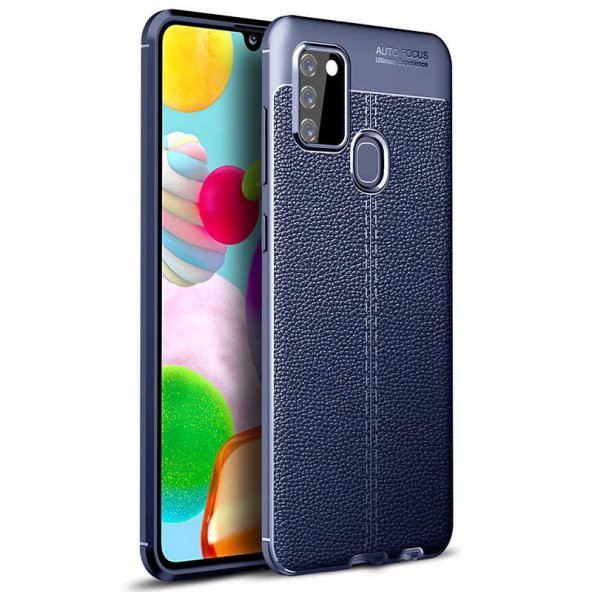 Samsung Galaxy A21S Kılıf Focus Derili Kamera Korumalı Silikon Kılıf