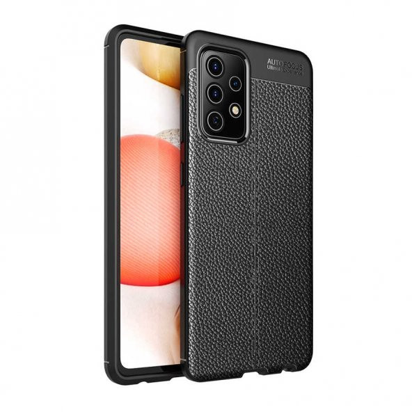 Samsung Galaxy A52 Kılıf Focus Derili Kamera Korumalı Silikon Kılıf - Resim 2