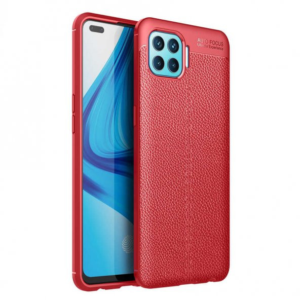 Oppo Reno 4 Lite Kılıf Focus Derili Kamera Korumalı Silikon Kılıf - 3