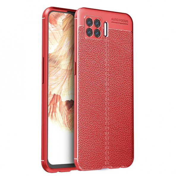 Oppo A73 Kılıf Focus Derili Kamera Korumalı Silikon Kılıf - 3