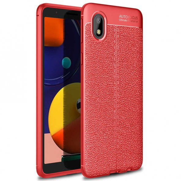 Samsung Galaxy A01 Core Kılıf Focus Derili Kamera Korumalı Silikon Kılıf - 3