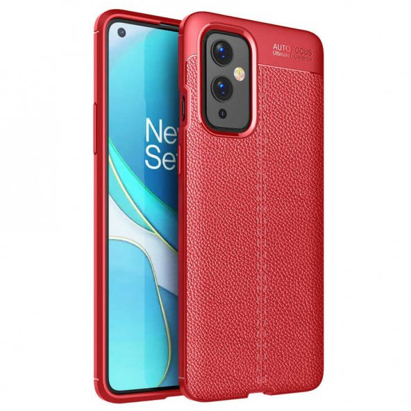 One Plus 9 Kılıf Focus Derili Kamera Korumalı Silikon Kılıf - 3