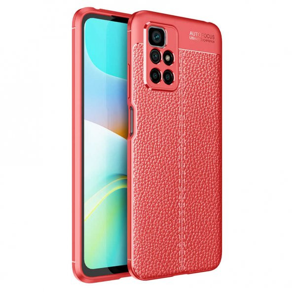 Xiaomi Redmi 10 Kılıf Focus Derili Kamera Korumalı Silikon Kılıf - Resim 3
