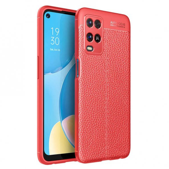 Oppo A54 4G Kılıf Focus Derili Kamera Korumalı Silikon Kılıf - 3