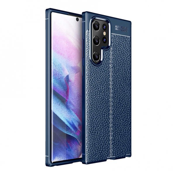 Samsung Galaxy S22 Ultra Kılıf Focus Derili Kamera Korumalı Silikon Kılıf ürün görseli