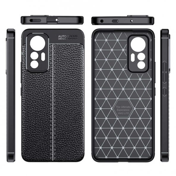 Samsung Galaxy S22 Ultra Kılıf Focus Derili Kamera Korumalı Silikon Kılıf - Resim 3