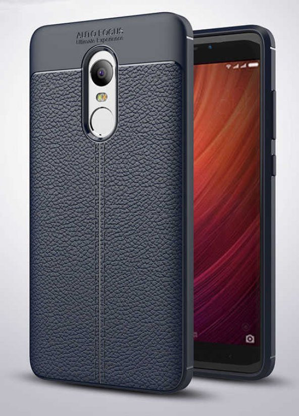 Xiaomi Redmi Note 4x Kılıf Focus Derili Kamera Korumalı Silikon Kılıf