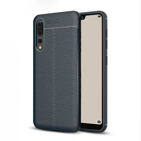 Huawei P20 Pro Kılıf Focus Derili Kamera Korumalı Silikon Kılıf